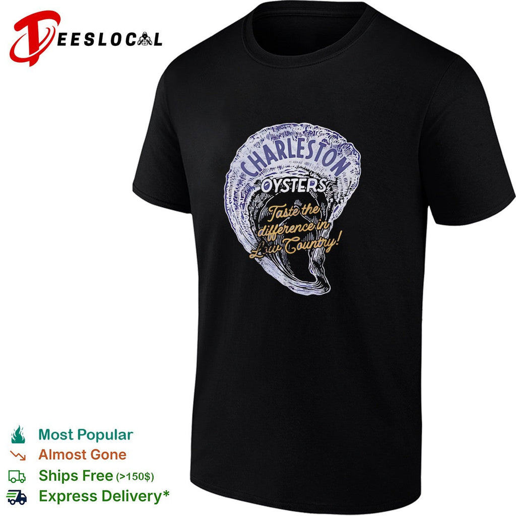 Oysters taste the difference low country vintage badge shirt Unisex