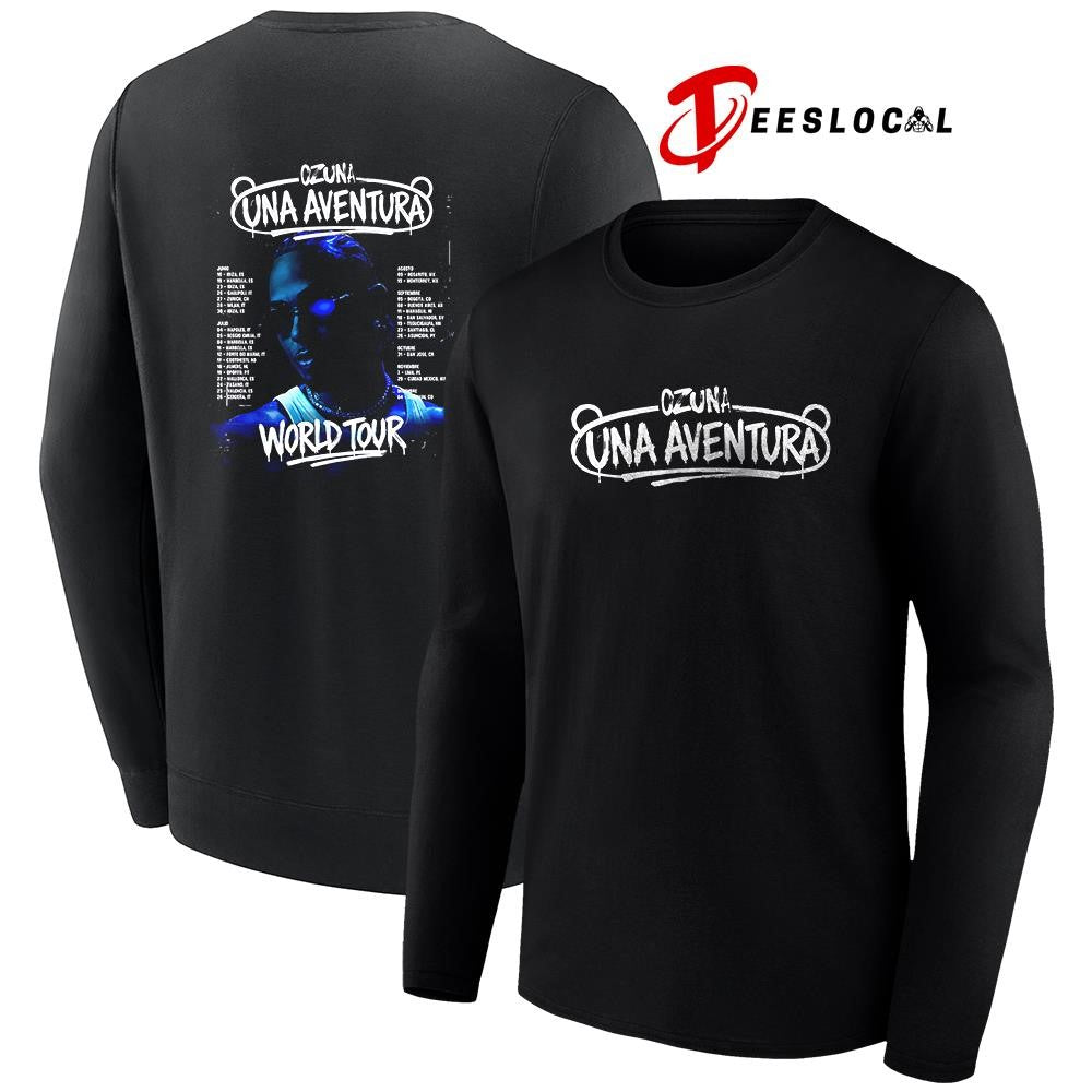 Ozuna Una Aventura world tour schedule dates graphic shirt Unisex
