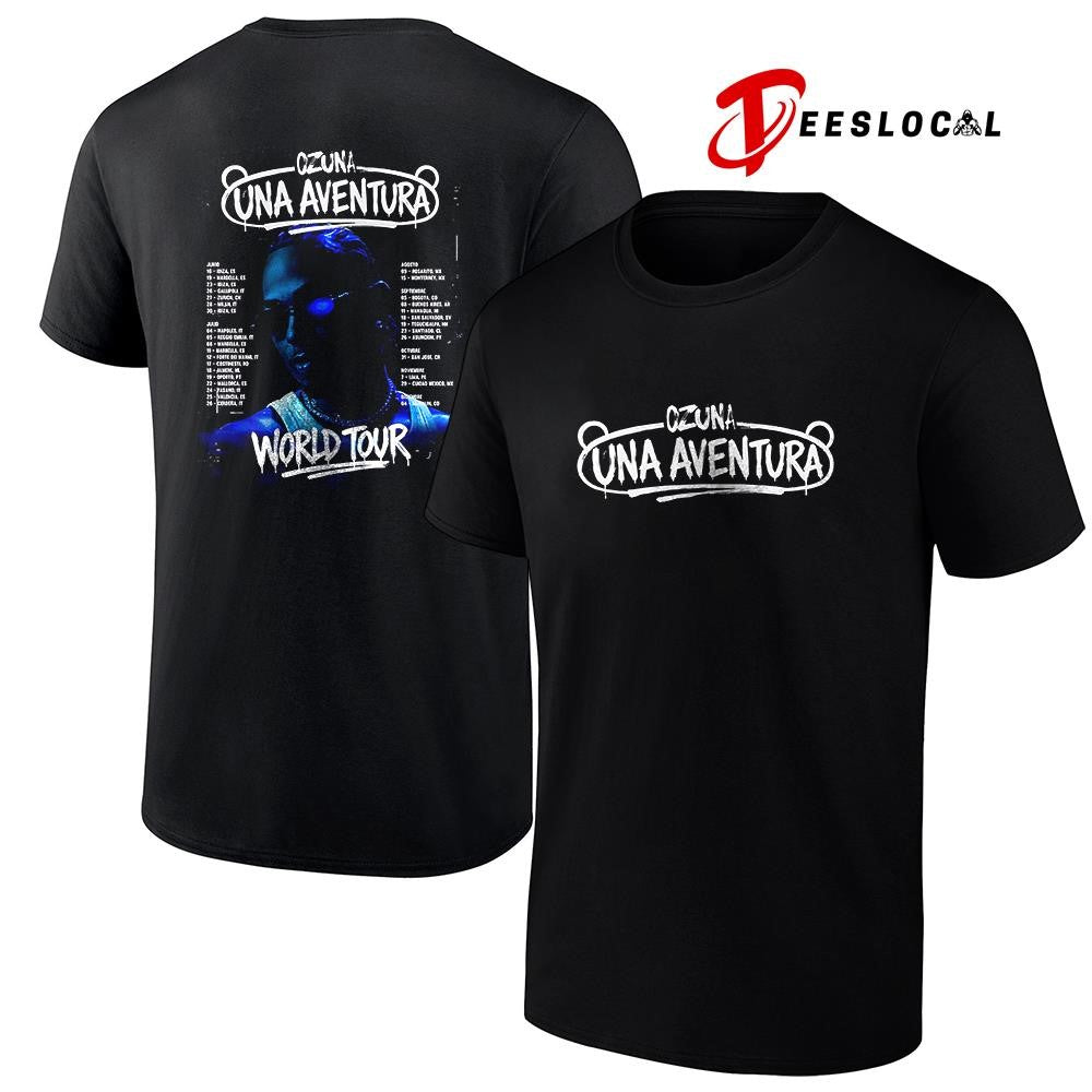 Ozuna Una Aventura world tour schedule dates graphic shirt Unisex