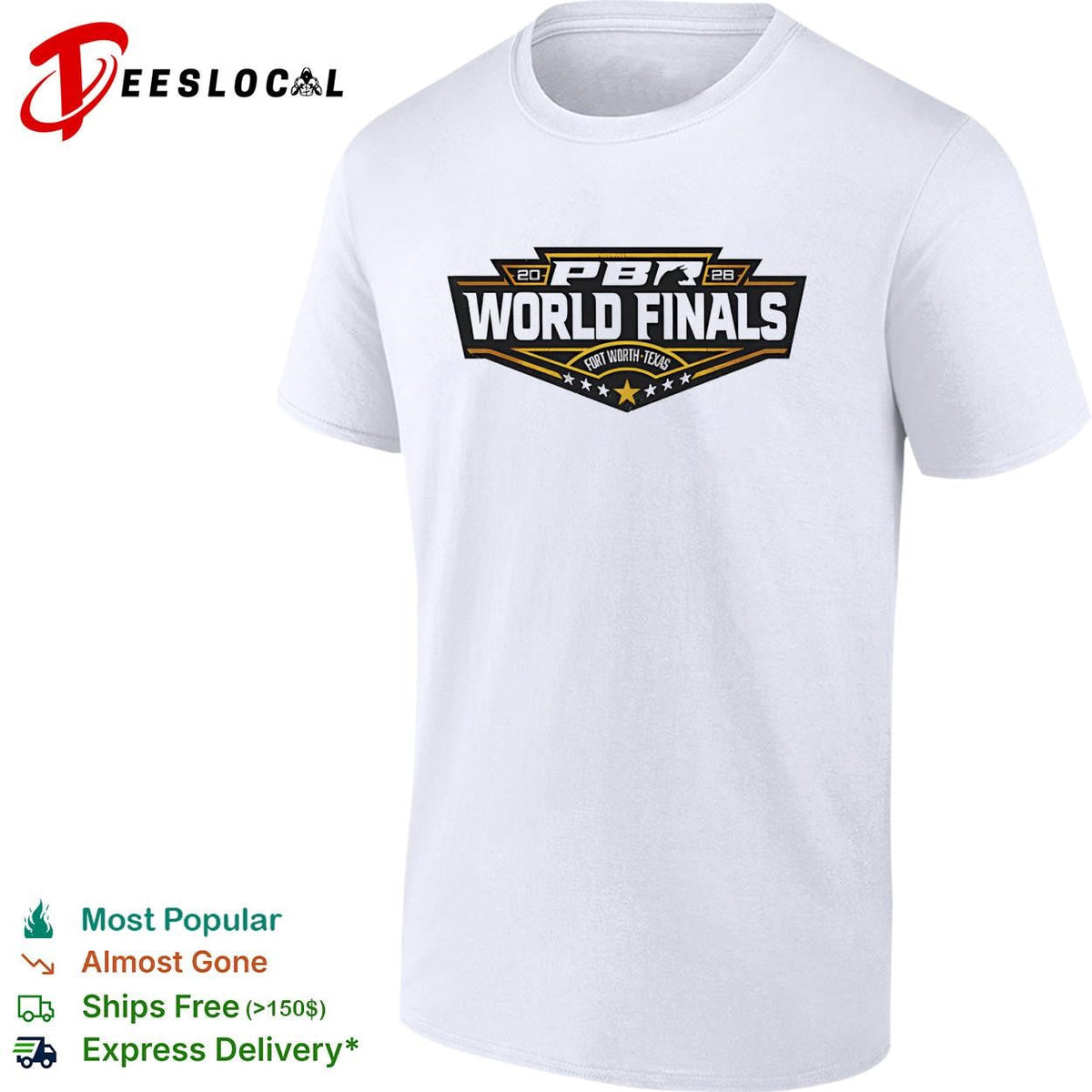 PBR World Finals Fort Worth Texas 2026 logo graphic shirt Unisex