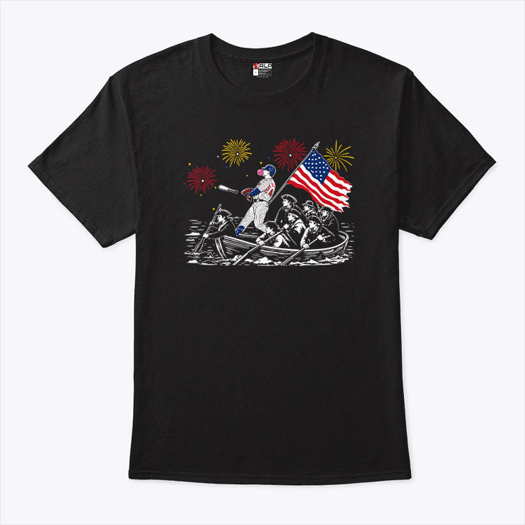 PCA Cubs Crossing The Delaware 4th of July T Shirt Unisex