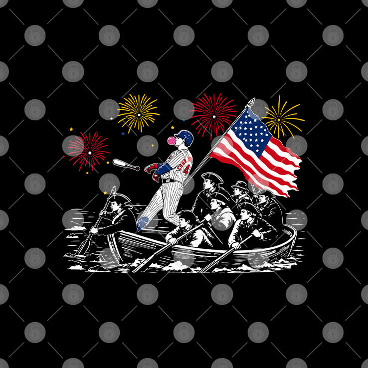 PCA Cubs Crossing The Delaware 4th of July T Shirt Unisex