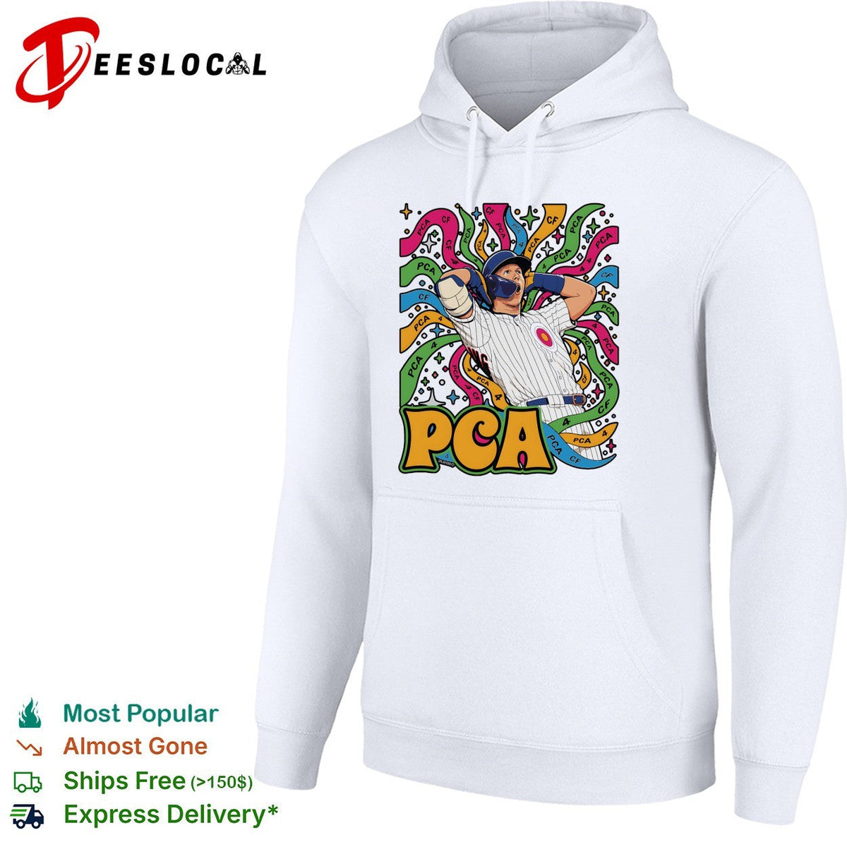 PCA Pete Crow-Armstrong Chicago Cubs psychedelic style colorful shirt Unisex