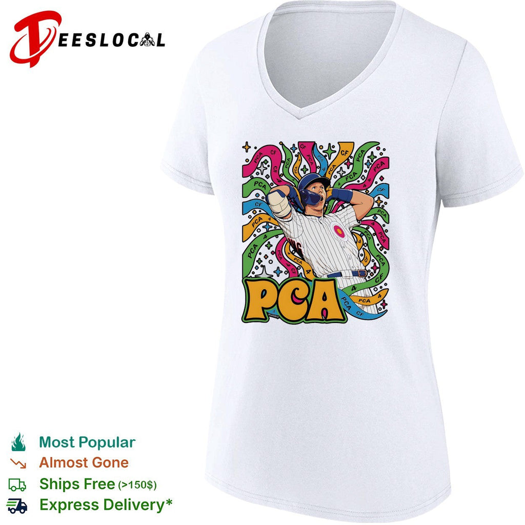 PCA Pete Crow-Armstrong Chicago Cubs psychedelic style colorful shirt Unisex