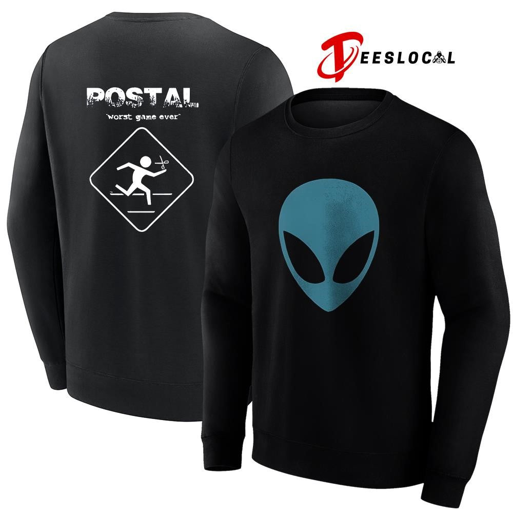POSTAL worst game ever dude Alien head logo shirt Unisex