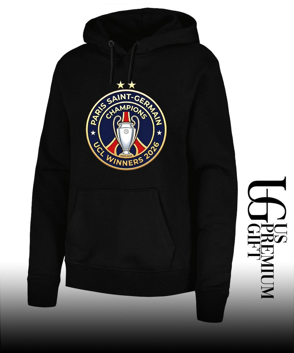 PSG Champions UCL Winners 2026 logo shirt Unisex