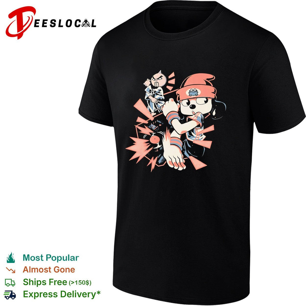 PaRappa the Rapper Chop Chop Master Onion Music Game Retro Nostalgia Video Game shirt Unisex