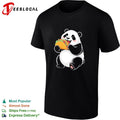 Panda eating taco shirt Unisex