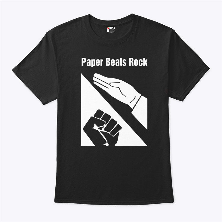 Paper Beats Rock T Shirt Unisex