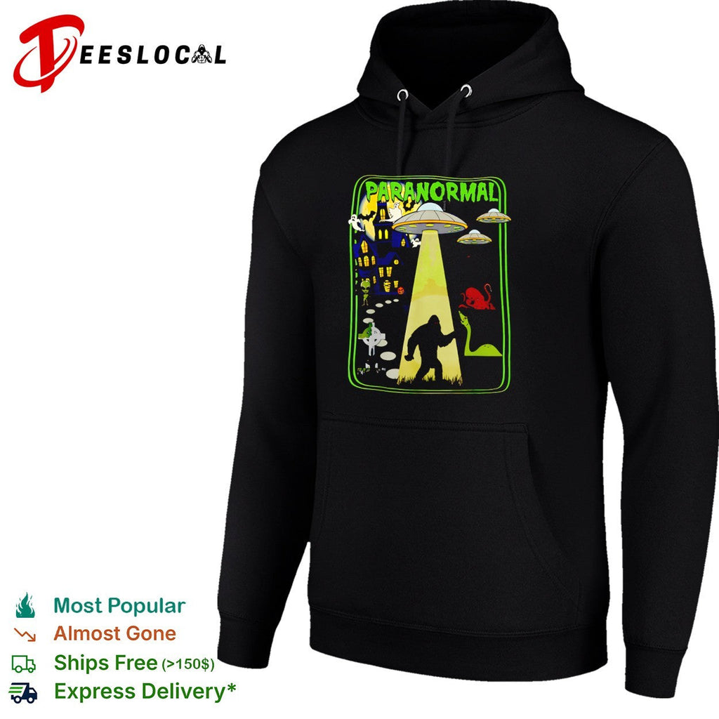 Paranormal Bigfoot UFO Ghost Loch Ness Monster Alien Kraken Cryptid Legend shirt Unisex