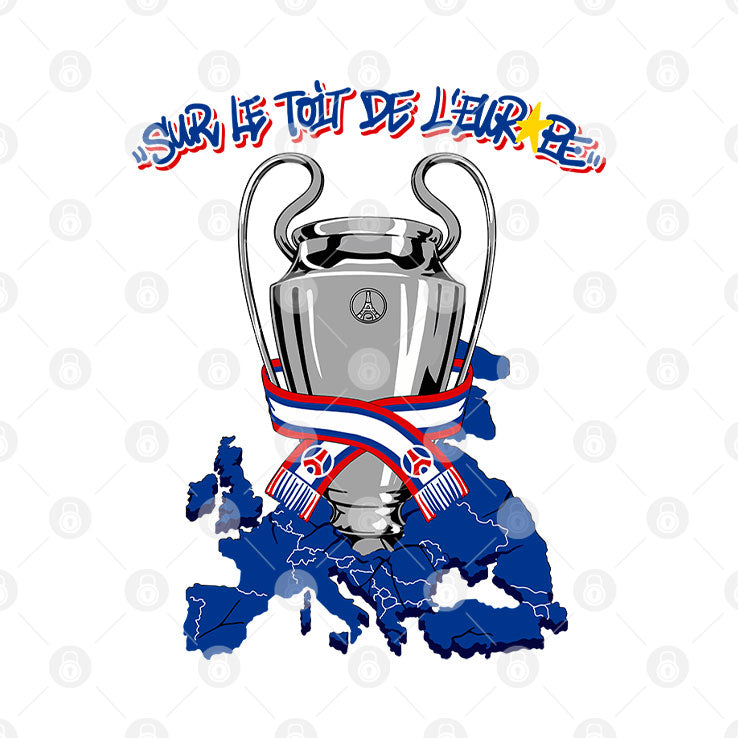Paris Saint-Germain On The Roof Of Europe 2026 Shirt Unisex