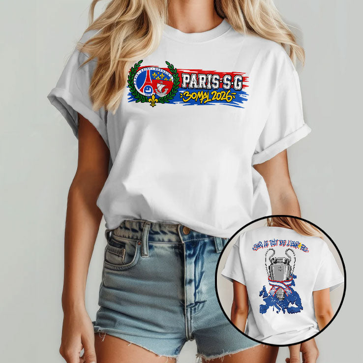 Paris Saint-Germain On The Roof Of Europe 2026 Shirt Unisex
