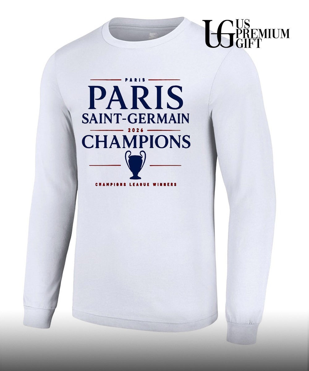 Paris Saint-Germain Champions League Winners 2026 shirt Unisex