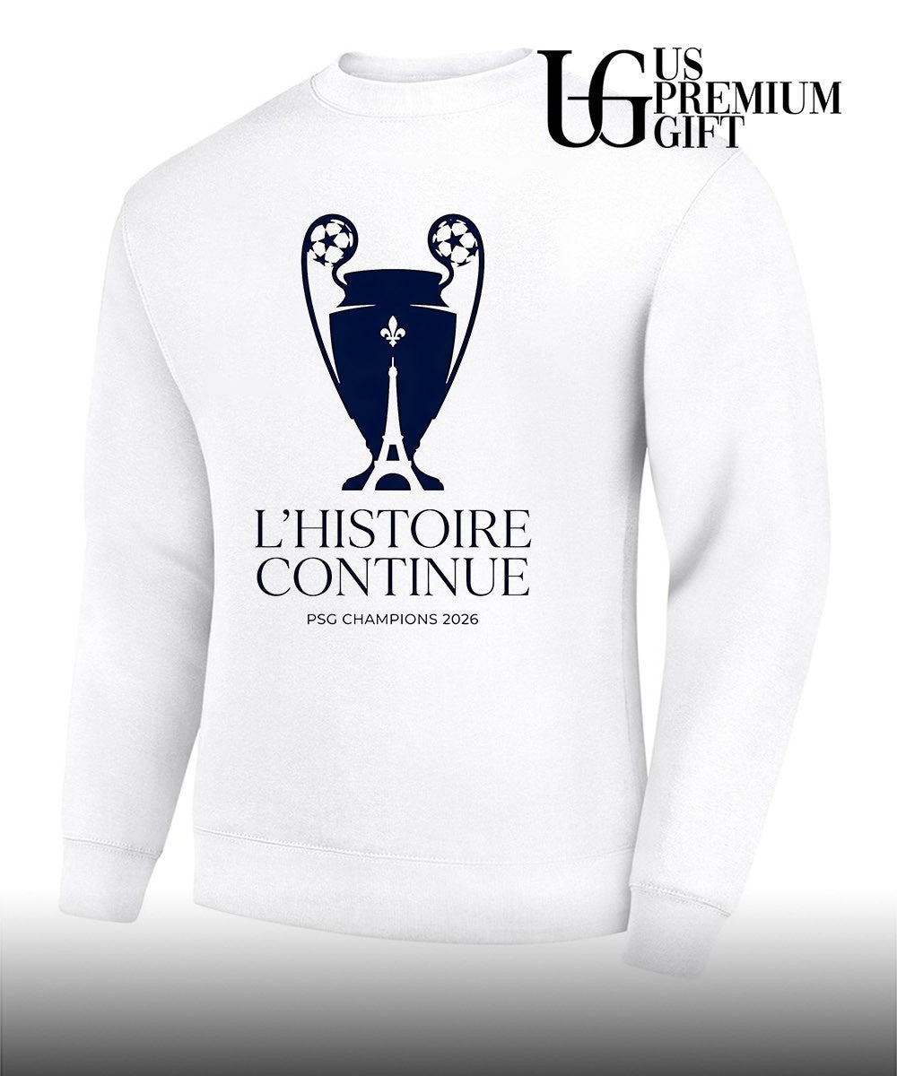 Paris Saint-Germain L’Histoire Continue Champions League UCL 2026 shirt Unisex