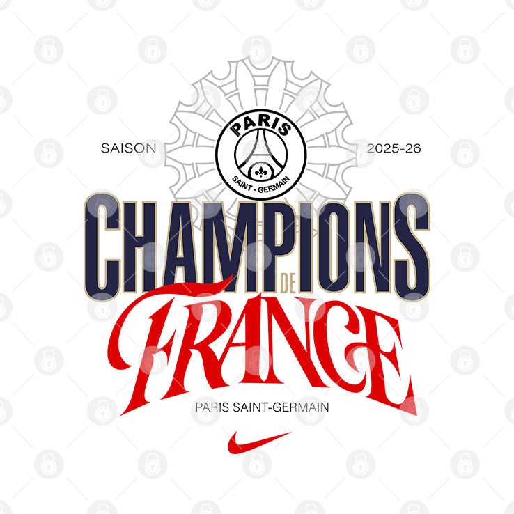 Paris Saint Germain Ligue 1 Winners Champions De France 2026 T Shirt Unisex