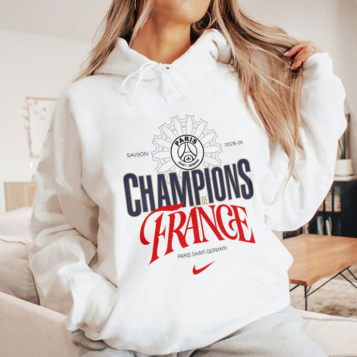 Paris Saint Germain Ligue 1 Winners Champions De France 2026 T Shirt Unisex