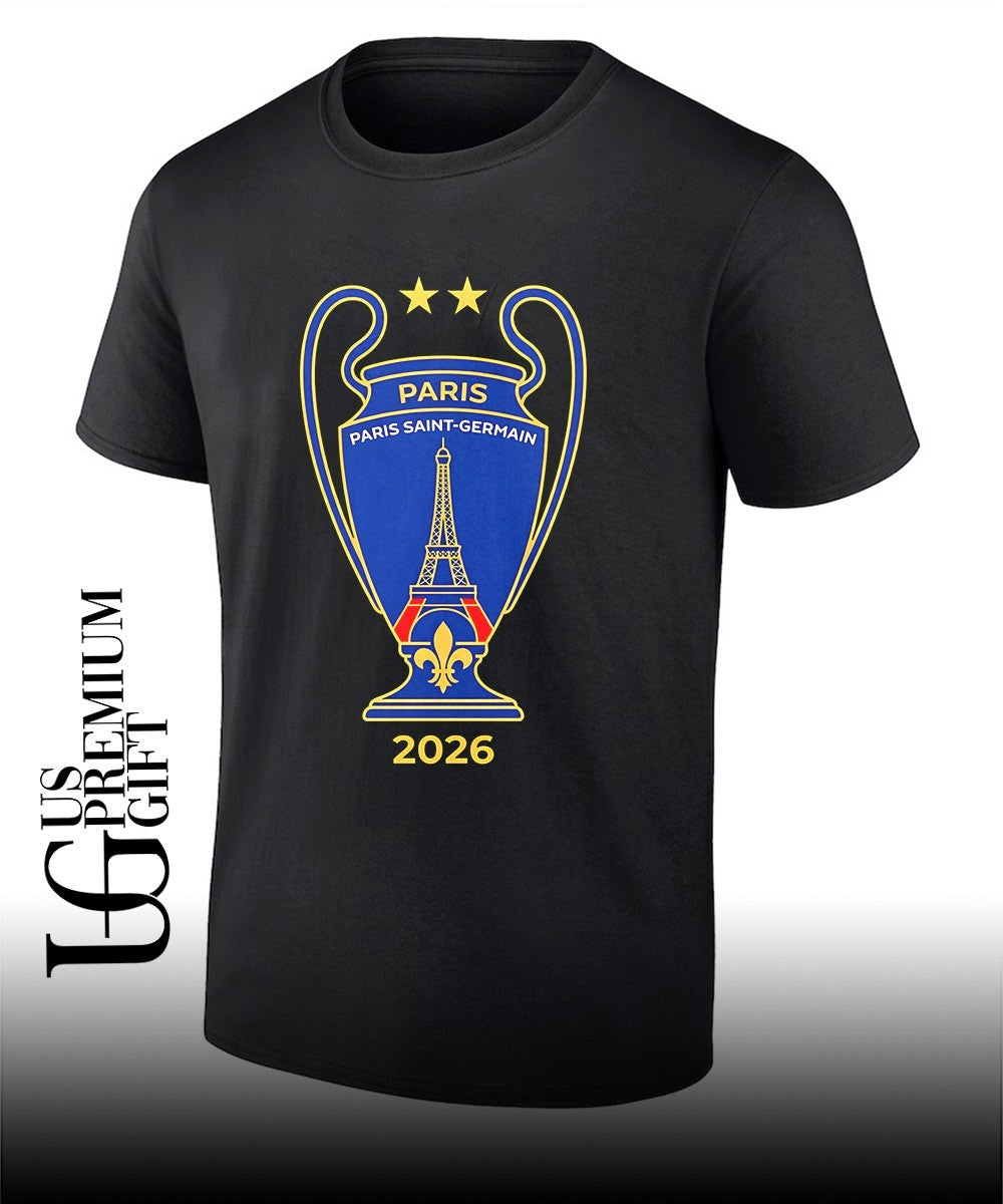 Paris Saint-Germain UEFA Champions League 2026 trophy shirt Unisex