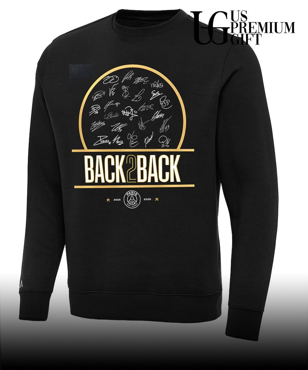 Paris Saint-Germain back 2 back Champions signature 2026 shirt Unisex