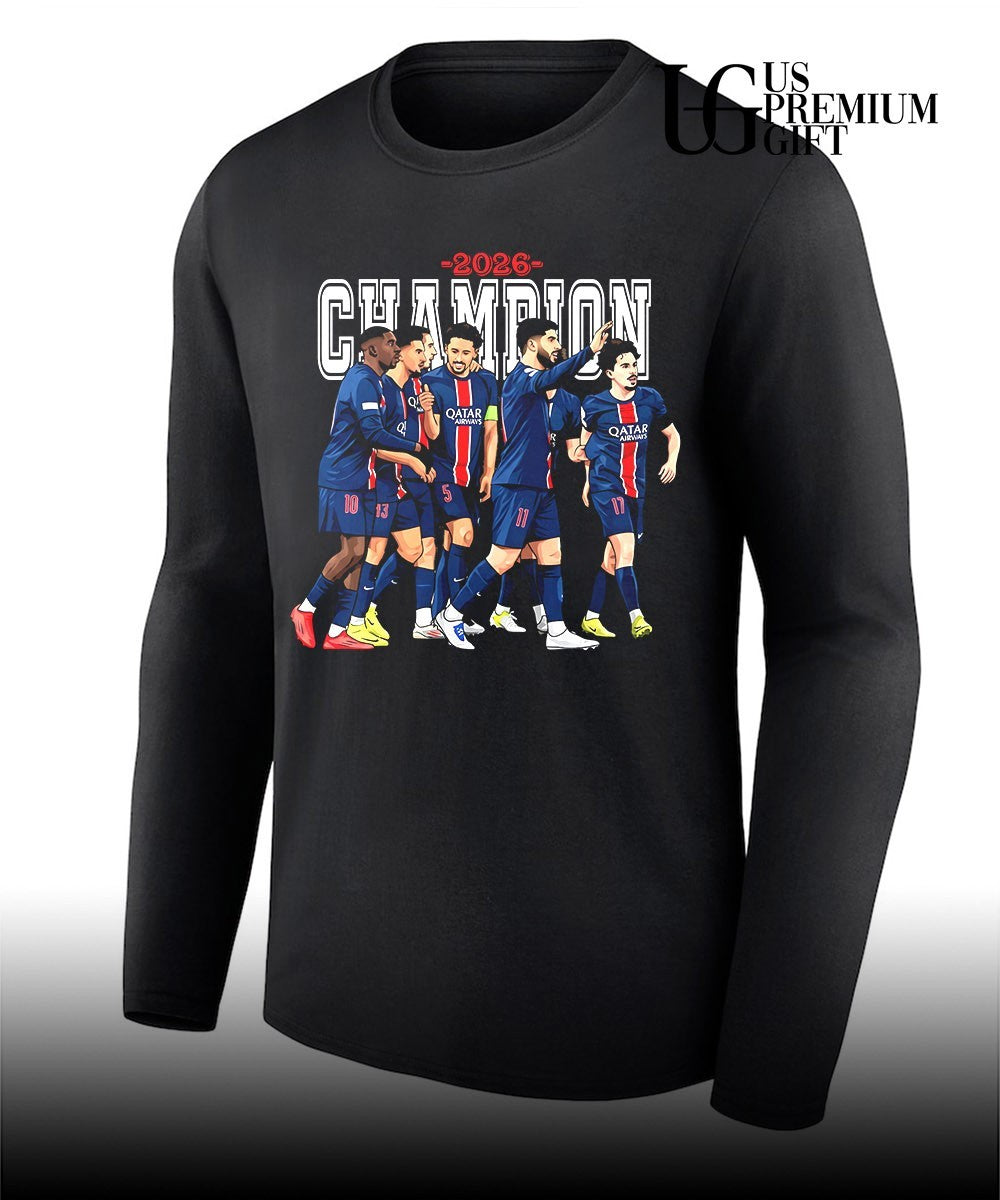 Paris Saint-Germain players Champions League Winners 2026 shirt Unisex