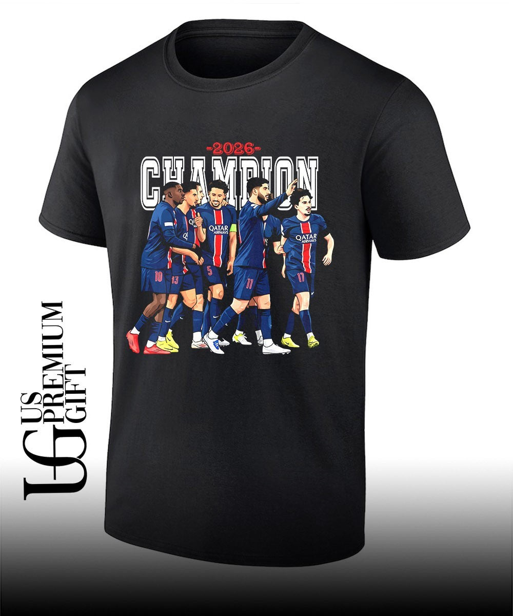 Paris Saint-Germain players Champions League Winners 2026 shirt Unisex