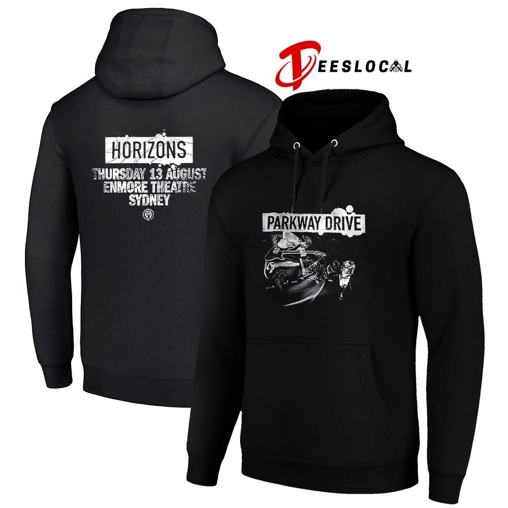 Parkway Drive Killing Horizons tour Sydney Australia Enmore theater with Horizons shirt Unisex