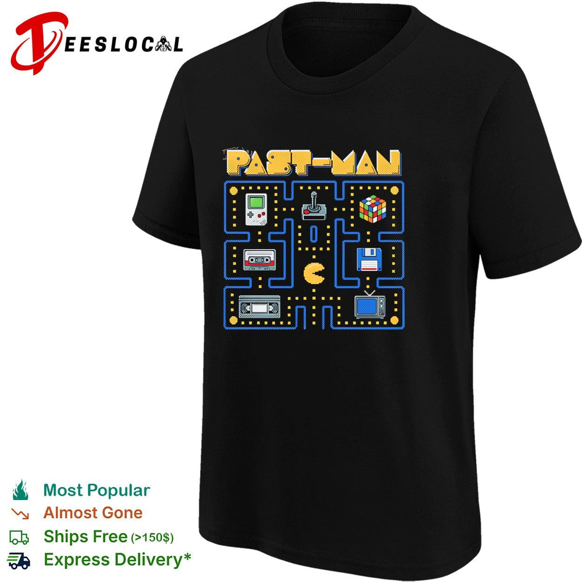Past Man retro maze shirt Unisex