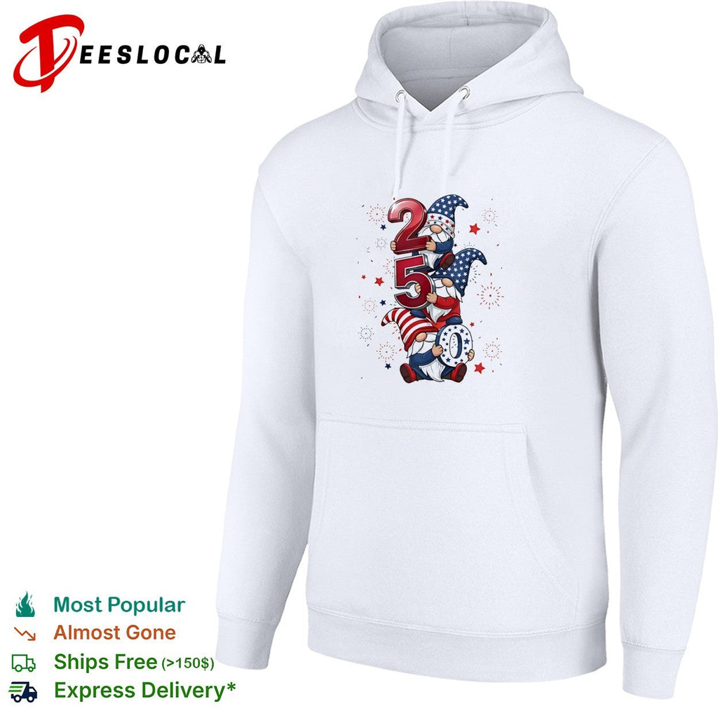 Patriotic Gnomes 250 Years of Independence Fourth of July America USA shirt Unisex