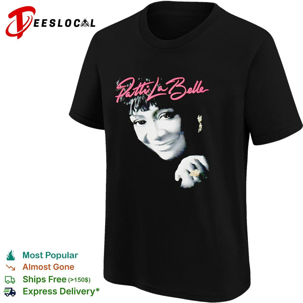 Patti LaBelle Black and White Portrait Shirt Unisex