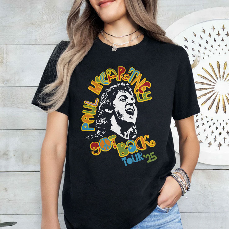 Paul McCartney Got Back Tour 2025 T Shirt Unisex