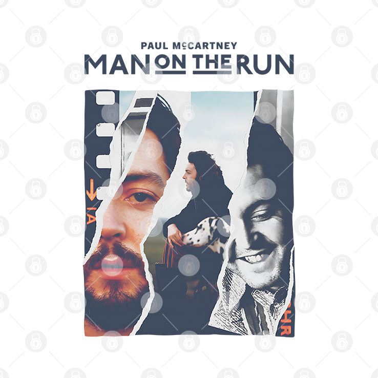 Paul McCartney Man On The Run Tee Shirt Unisex