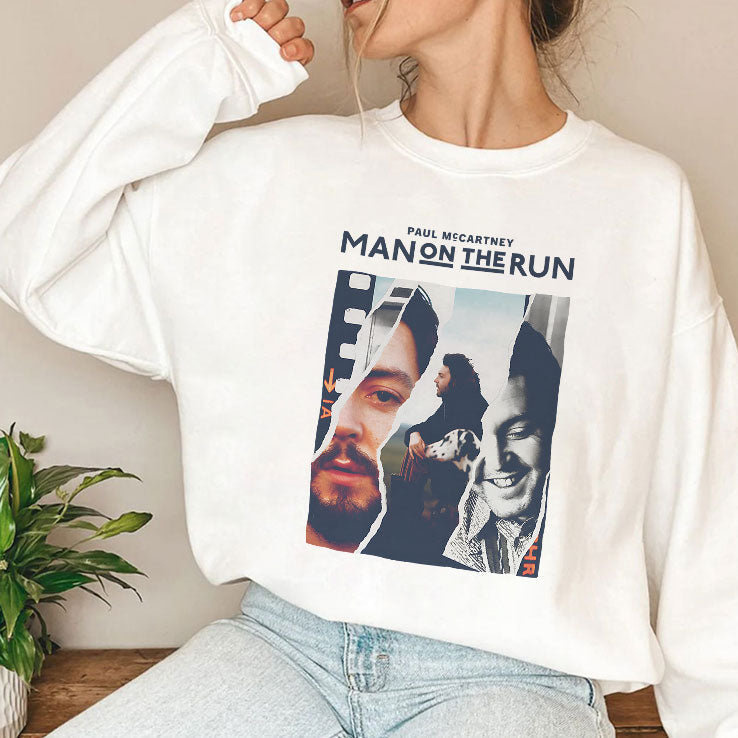 Paul McCartney Man On The Run Tee Shirt Unisex
