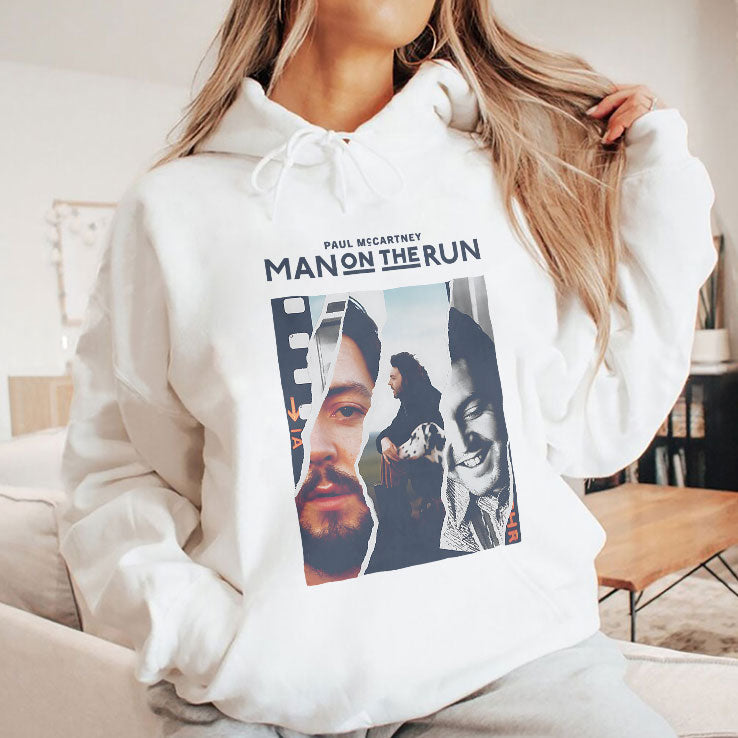 Paul McCartney Man On The Run Tee Shirt Unisex
