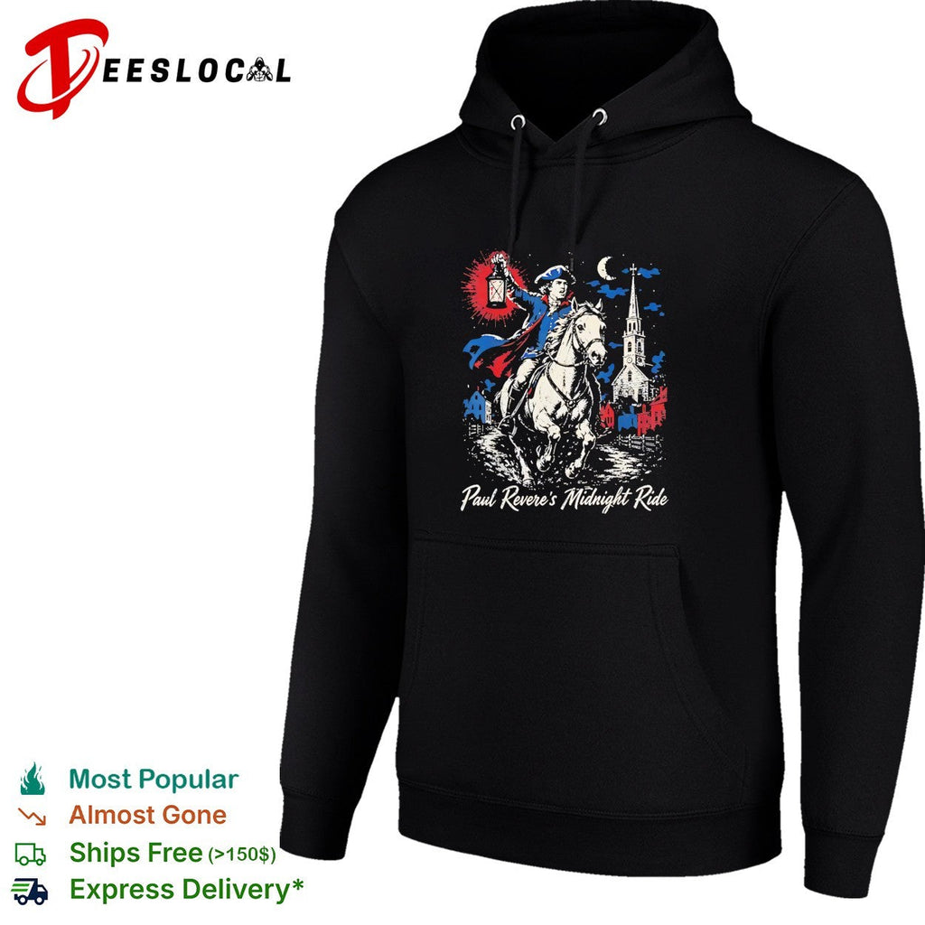 Paul Revere Midnight Ride American Revolutionary War Patriotic Historical Art shirt Unisex