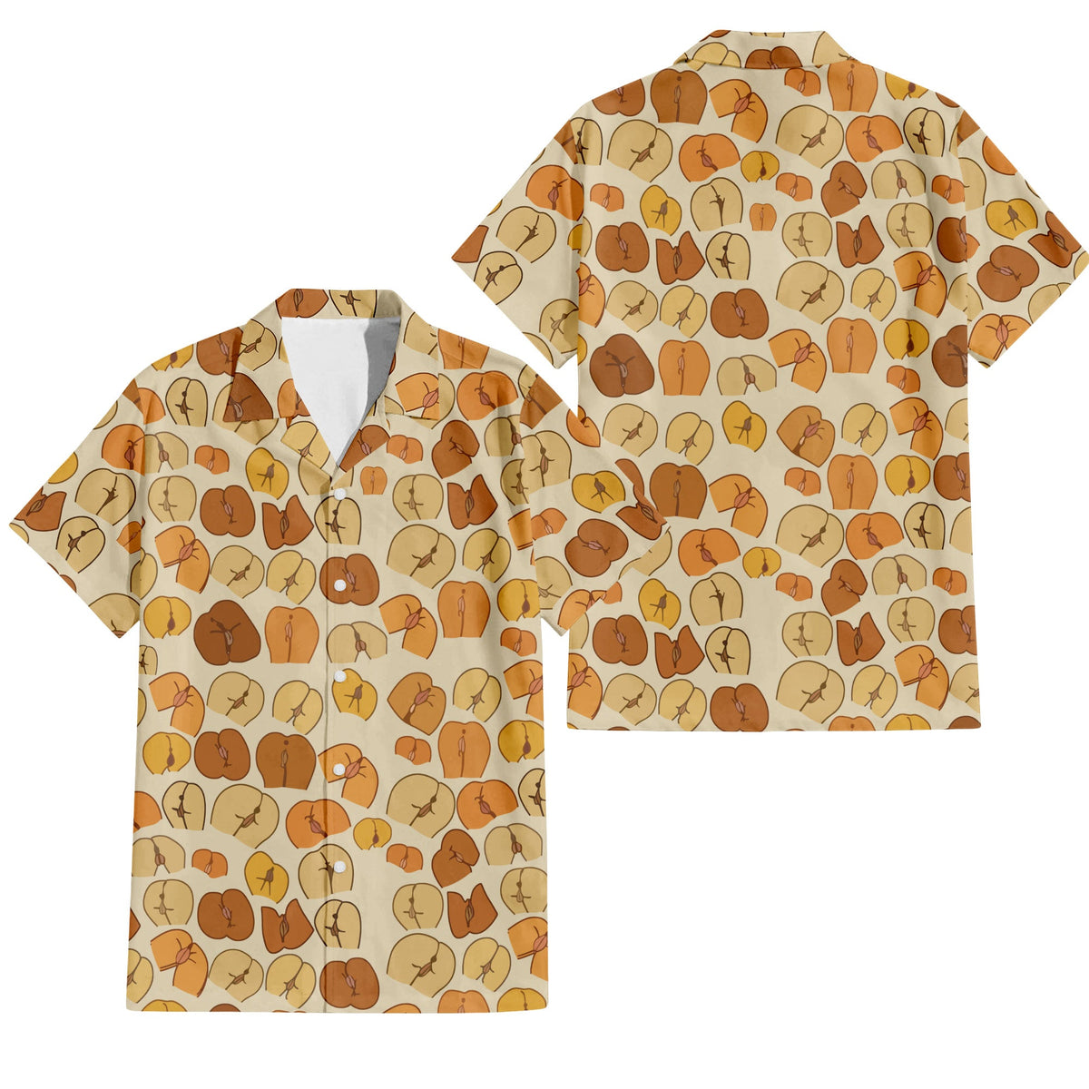 Peaches Butt Hawaiian Shirt Unisex