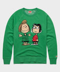 Peanuts Peppermint Patty And Marcie Character Crewneck Unisex