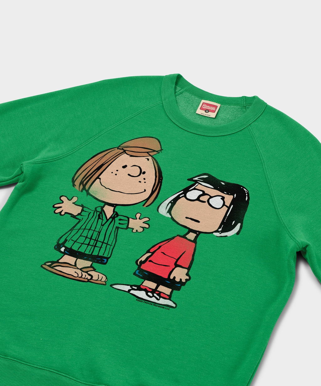 Peanuts Peppermint Patty And Marcie Character Crewneck Unisex