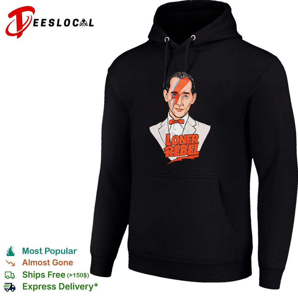 Pee-wee Herman David Bowie Aladdin Sane Loner Rebel Mashup Pop Culture shirt Unisex