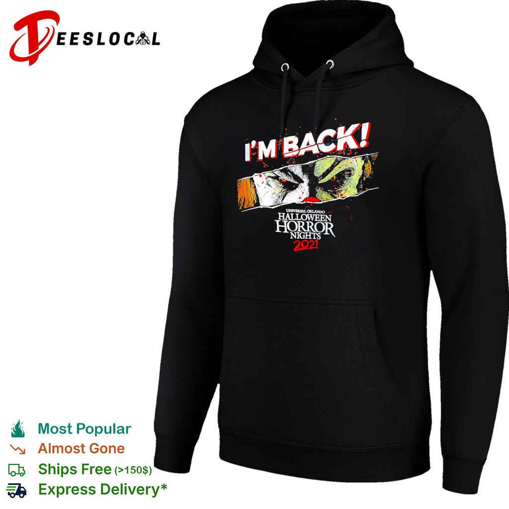 Pennywise IT I am back Universal Orlando Halloween Horror Nights 2021 shirt Unisex