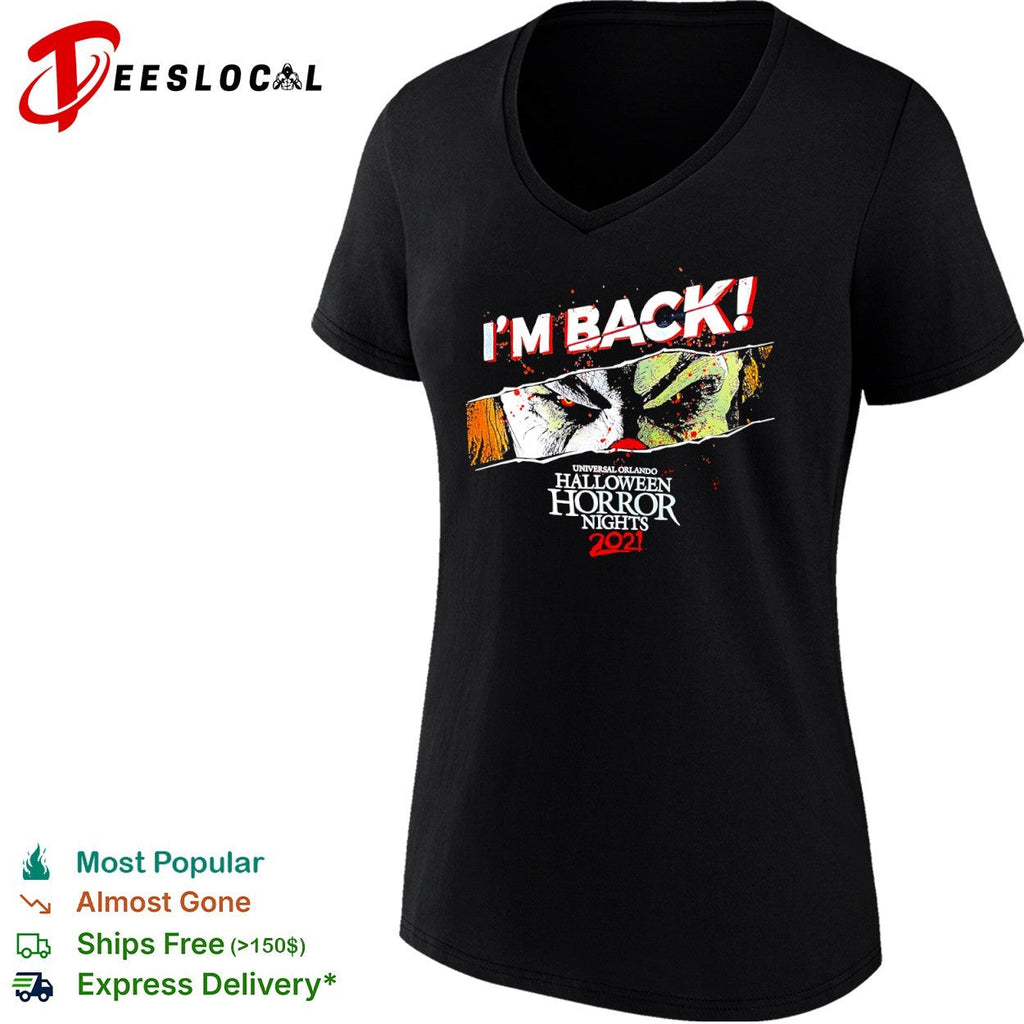 Pennywise IT I am back Universal Orlando Halloween Horror Nights 2021 shirt Unisex