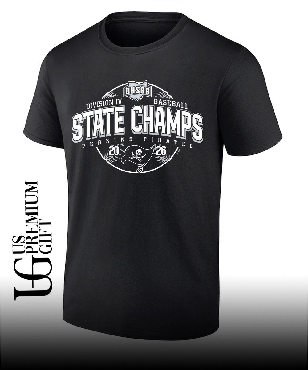 Perkins Pirates OHSAA Baseball D4 State Champions 2026 shirt Unisex