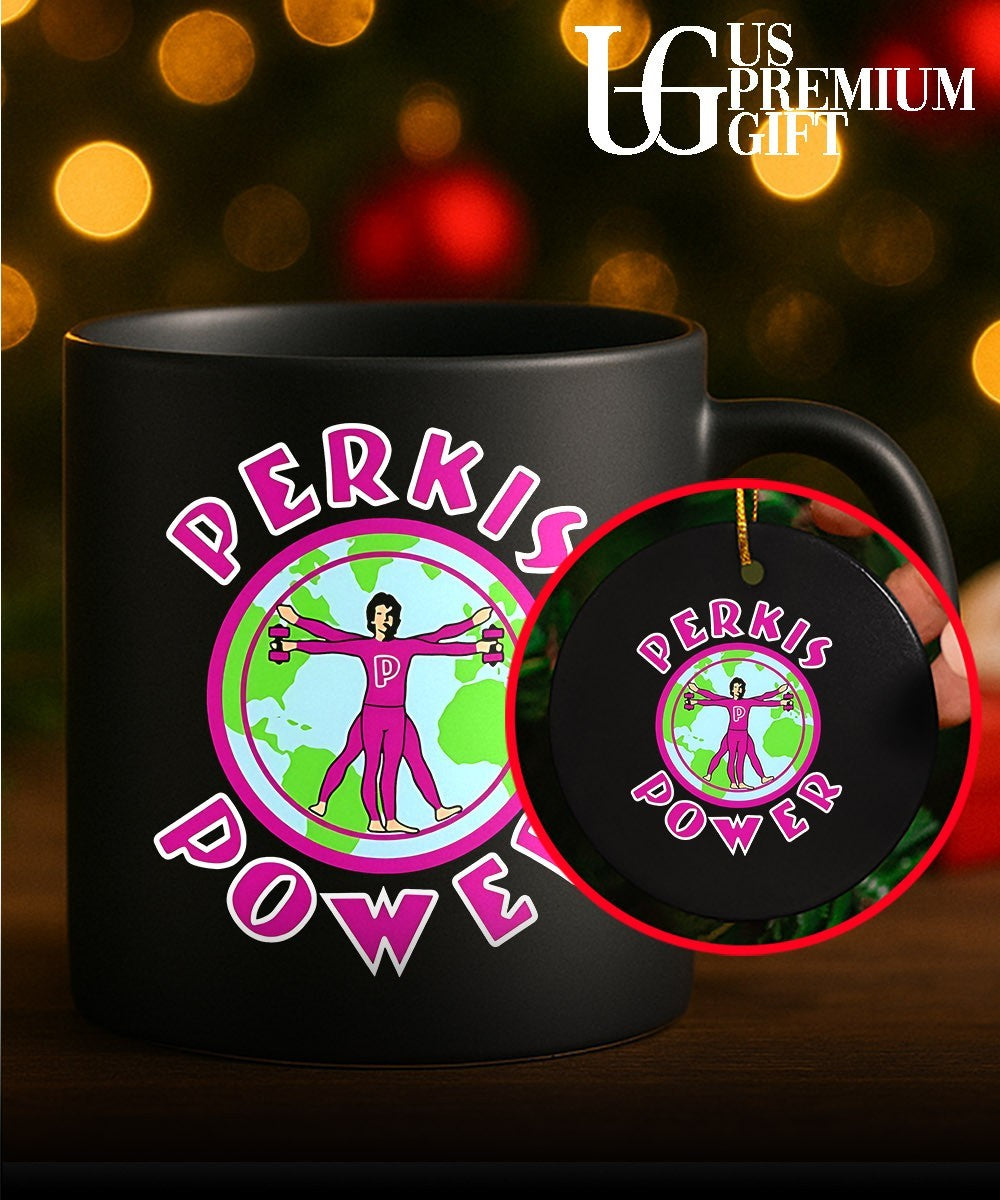 Perkis Power Vitruvian Man Globe shirt Unisex