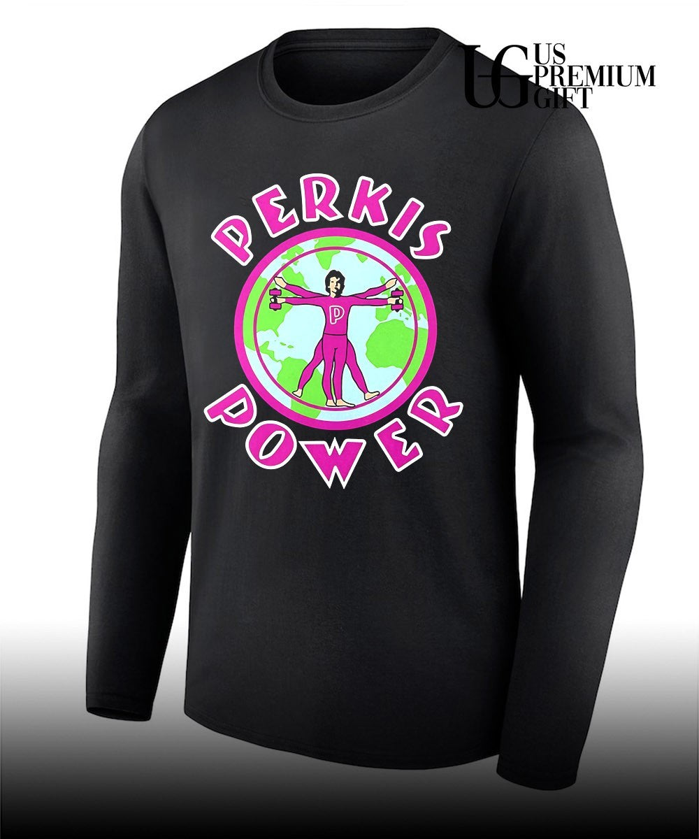 Perkis Power Vitruvian Man Globe shirt Unisex
