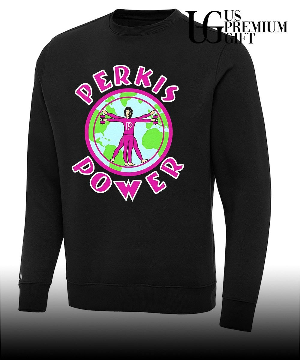 Perkis Power Vitruvian Man Globe shirt Unisex