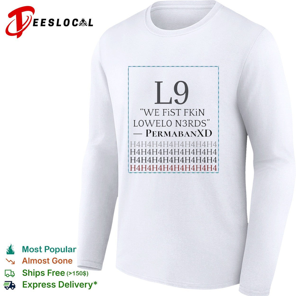 PermabanXD L9 we fist fkin lowelo n3rds h4h4 shirt Unisex