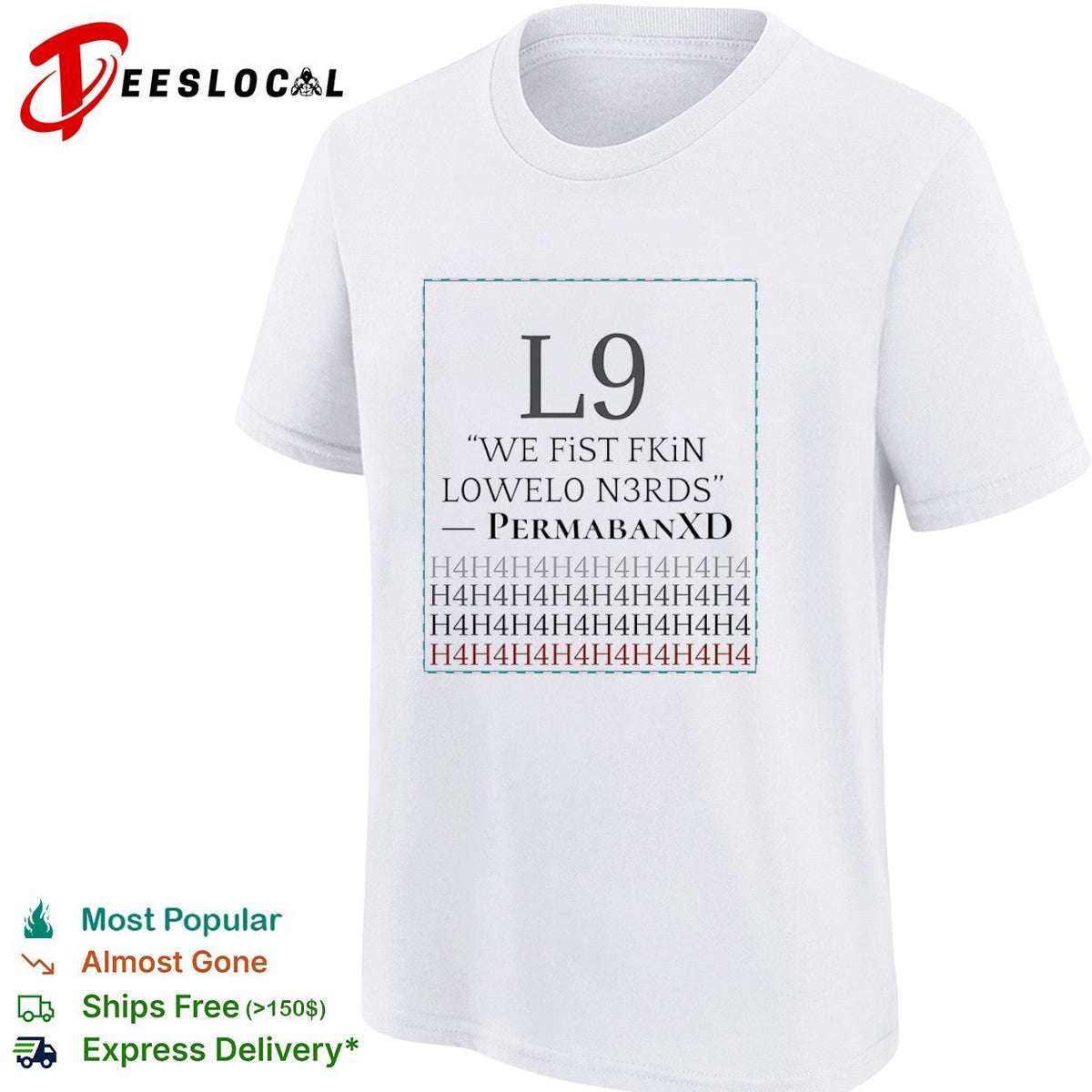 PermabanXD L9 we fist fkin lowelo n3rds h4h4 shirt Unisex