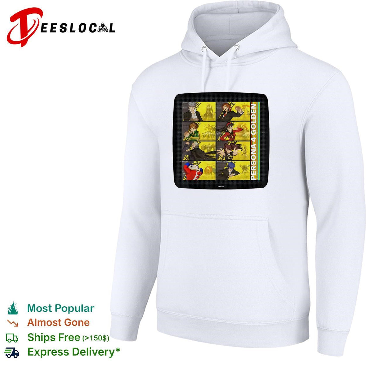 Persona 4 Golden character grid collage poster shirt Unisex
