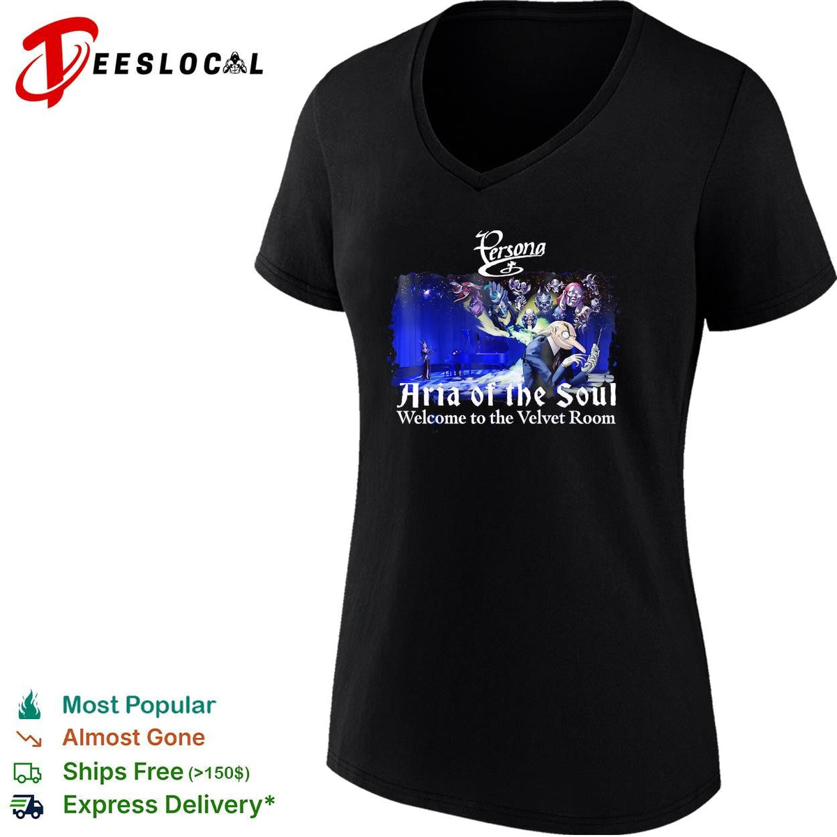 Persona Aria of the Soul welcome to the Velvet Room poster shirt Unisex
