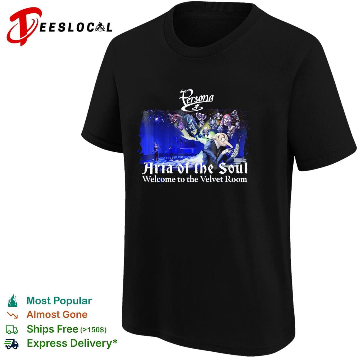 Persona Aria of the Soul welcome to the Velvet Room poster shirt Unisex