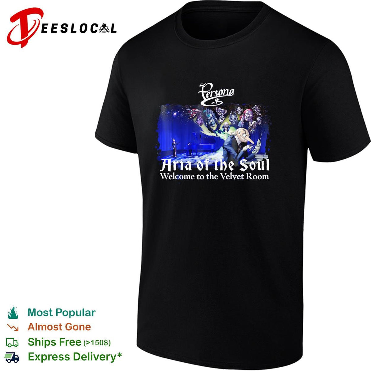 Persona Aria of the Soul welcome to the Velvet Room poster shirt Unisex