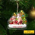 Personalized Funny Couple 2D Flat Ornament Unisex